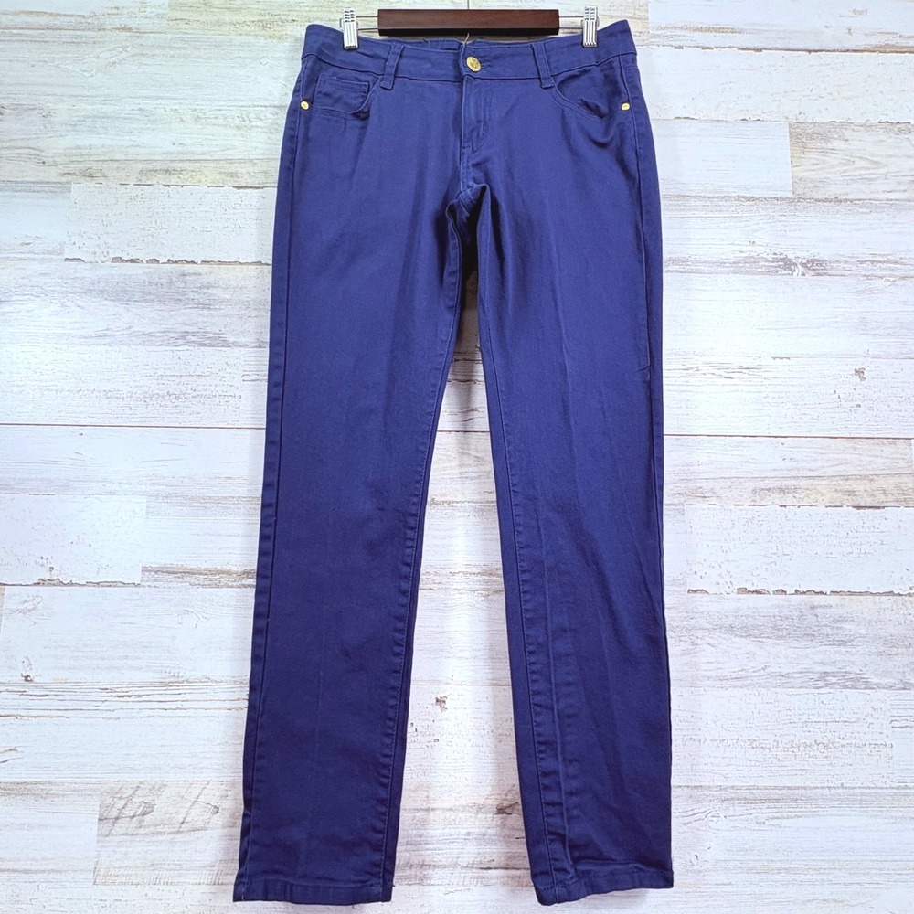 South Pole Womens Bright Blue Straight Leg Denim Jeans Size 11‎ 32x31